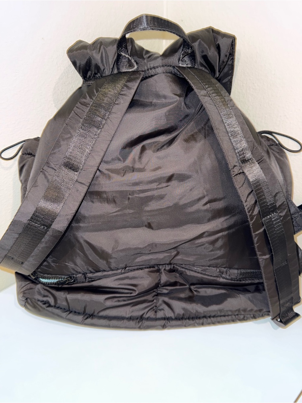 Blogilates Quilted Drawstring Nylon Backpack - Picture 3 of 8